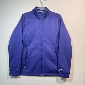 Nike Golf Therma-FIT Tour Performance Women’s Full Zip Jacket Purple Size‎ M Gym